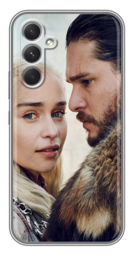 Силиконовый чехол с изображением "Дейнерис и Сноу" для Samsung Galaxy A54