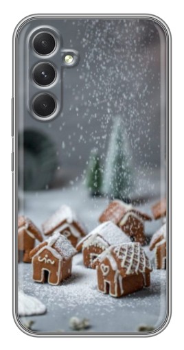 Силиконовый чехол с изображением "Домики из пряников" для Samsung Galaxy A54