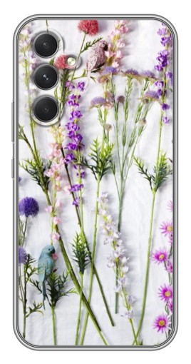 Силиконовый чехол с изображением "Фон полевых цветов" для Samsung Galaxy A54