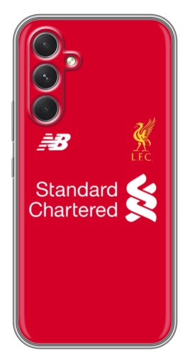 Силиконовый чехол с изображением "Форма Liverpool" для Samsung Galaxy A54