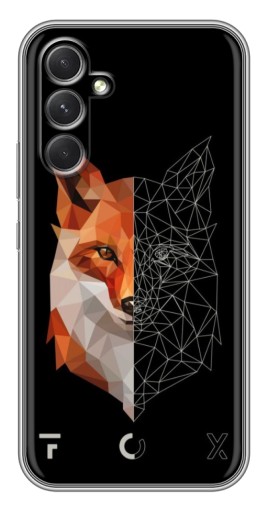 Силиконовый чехол с изображением "Fox" для Samsung Galaxy A54