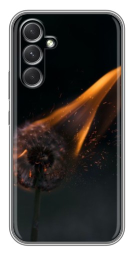 Чехол с печатью "Горящий одуванчик" для Samsung Galaxy A54