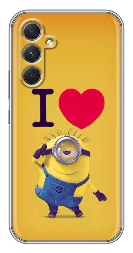 Чехол с печатью "I Love Minion" для Samsung Galaxy A54