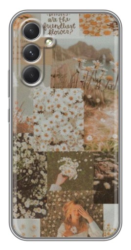 Чехол с печатью "Коллаж ромашек " для Samsung Galaxy A54
