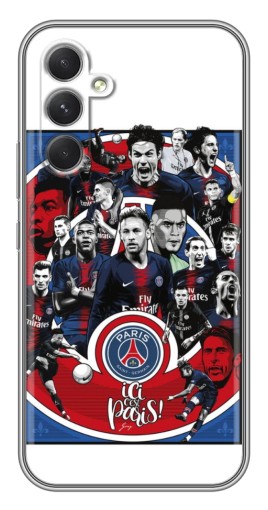 Чехол с картинкой "Команда PSG" для Samsung Galaxy A54