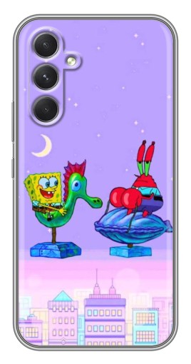 Чехол с печатью "Крабс и Спанч Боб" для Samsung Galaxy A54