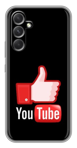 Чехол с принтом "Лайк YouTube" для Samsung Galaxy A54