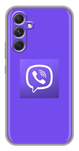 Силиконовый чехол с изображением "Лого Viber" для Samsung Galaxy A54