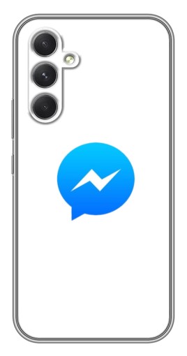 Чехол с принтом "messenger logo" для Samsung Galaxy A54