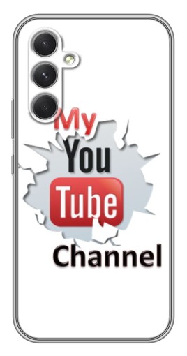 Силиконовый чехол с изображением "My YouTube" для Samsung Galaxy A54