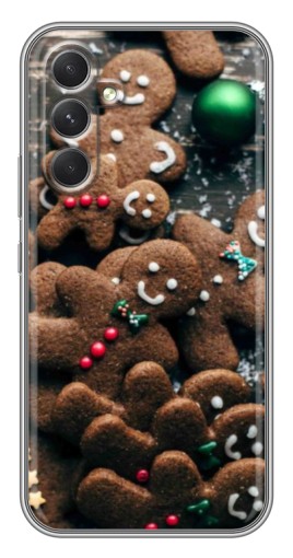 Чехол с печатью "Новогодние человечки" для Samsung Galaxy A54