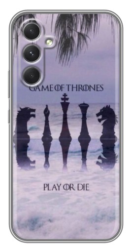 Силиконовый чехол с изображением "Play or Die" для Samsung Galaxy A54