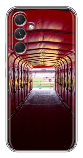 Силиконовый чехол с изображением "Подтрибунная с Олд Трафорд" для Samsung Galaxy A54