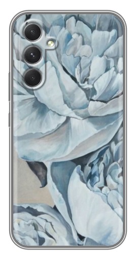 Чехол с картинкой "Рисунок пионы" для Samsung Galaxy A54