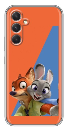 Силиконовый чехол с изображением "Селфи" для Samsung Galaxy A54