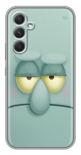 Чехол с картинкой "Сквидвард" для Samsung Galaxy A54
