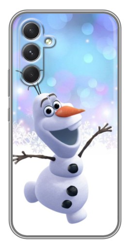 Чехол с картинкой "Снеговик Олаф" для Samsung Galaxy A54