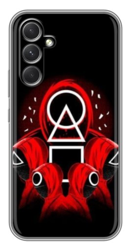 Силиконовый чехол с изображением "Солдаты с игры кальмара" для Samsung Galaxy A54