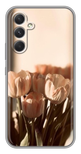 Чехол с картинкой "Тюльпаны на солнце" для Samsung Galaxy A54