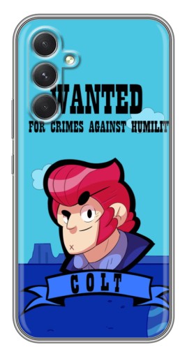Чехол с печатью "WANTED COLT" для Samsung Galaxy A54