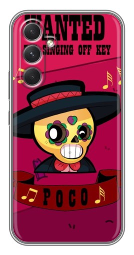 Чехол с принтом "WANTED POCO" для Samsung Galaxy A54