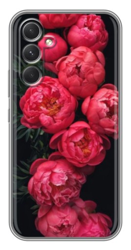 Чехол с печатью "Яркие пионы" для Samsung Galaxy A54