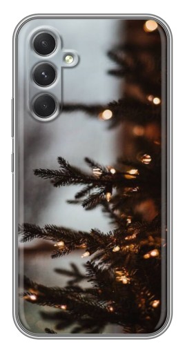 Силиконовый чехол с изображением "Елка с гирляндой" для Samsung Galaxy A54