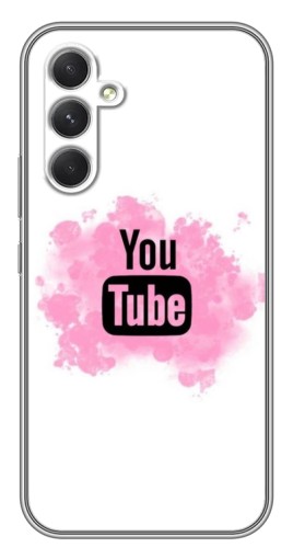 Силиконовый чехол с изображением "Ютуб в дыму" для Samsung Galaxy A54