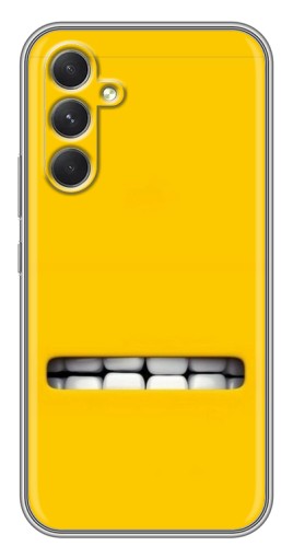 Чехол с картинкой "Зубы миньона" для Samsung Galaxy A54