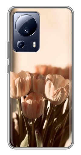 Силиконовый чехол с изображением "Тюльпаны на солнце" для Xiaomi 13 Lite