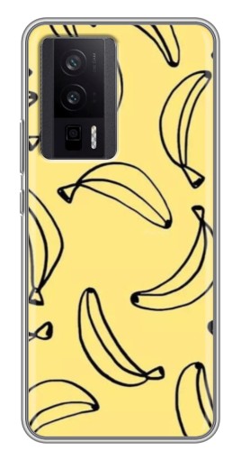 Силиконовый чехол с изображением "Бананчики" для Xiaomi POCO F5 Pro