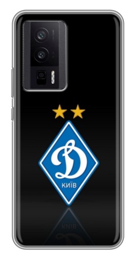 Силиконовый чехол с изображением "Динамо Киев логотип" для Xiaomi POCO F5 Pro