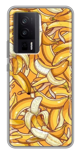 Чехол с печатью "Фон бананов" для Xiaomi POCO F5 Pro
