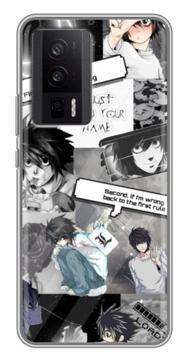 Силиконовый чехол с изображением "L - Death note" для Xiaomi POCO F5 Pro