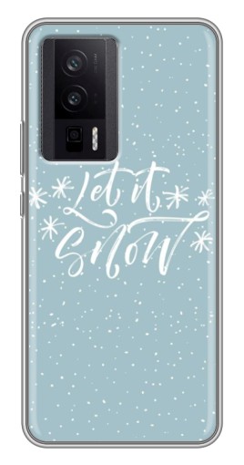 Чехол с печатью "Let it Snow" для Xiaomi POCO F5 Pro