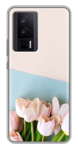 Чехол с картинкой "Нежные тюльпаны" для Xiaomi POCO F5 Pro