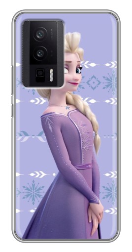 Чехол с печатью "Ельза" для Xiaomi POCO F5 Pro