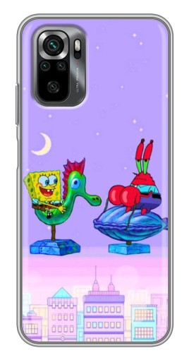Чехол с картинкой "Крабс и Спанч Боб" для Xiaomi POCO M5s