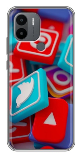 Чехол с принтом "3Д эффект" для Xiaomi Redmi A1 Plus