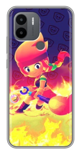 Силиконовый чехол с изображением "Амбер в огне" для Xiaomi Redmi A1 Plus