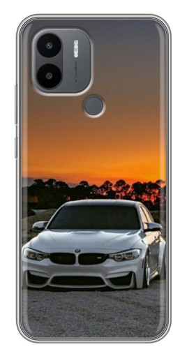 Силиконовый чехол с изображением "BMW белая" для Xiaomi Redmi A1 Plus