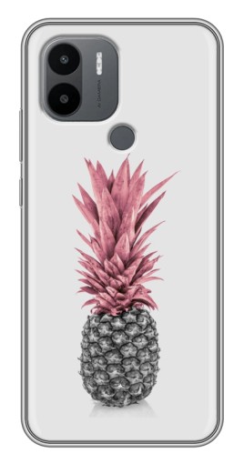 Силиконовый чехол с изображением "Чёрно-белый ананас" для Xiaomi Redmi A1 Plus