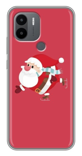 Чехол с картинкой "Дед Мороз на коньках" для Xiaomi Redmi A1 Plus