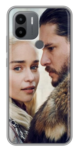 Силиконовый чехол с изображением "Дейнерис и Сноу" для Xiaomi Redmi A1 Plus