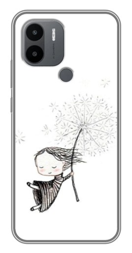 Чехол с принтом "Девочка с одуванчиком" для Xiaomi Redmi A1 Plus