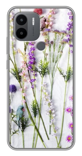 Чехол с печатью "Фон полевых цветов" для Xiaomi Redmi A1 Plus