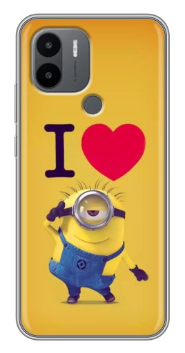 Чехол с принтом "I Love Minion" для Xiaomi Redmi A1 Plus