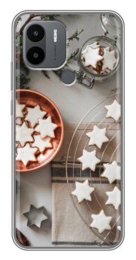 Силиконовый чехол с изображением "Имбирные звездочки" для Xiaomi Redmi A1 Plus