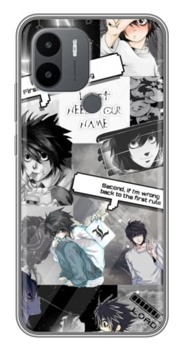 Силиконовый чехол с изображением "L - Death note" для Xiaomi Redmi A1 Plus