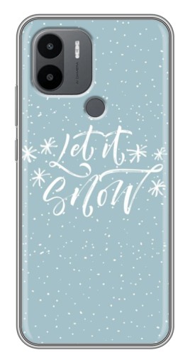 Силиконовый чехол с изображением "Let it Snow" для Xiaomi Redmi A1 Plus